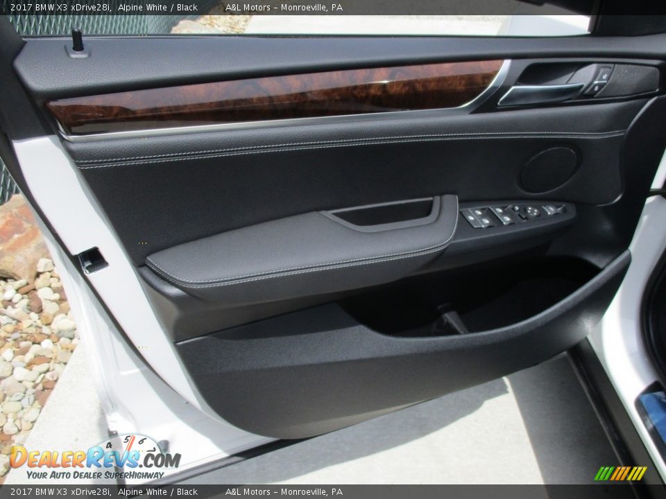 2017 BMW X3 xDrive28i Alpine White / Black Photo #10