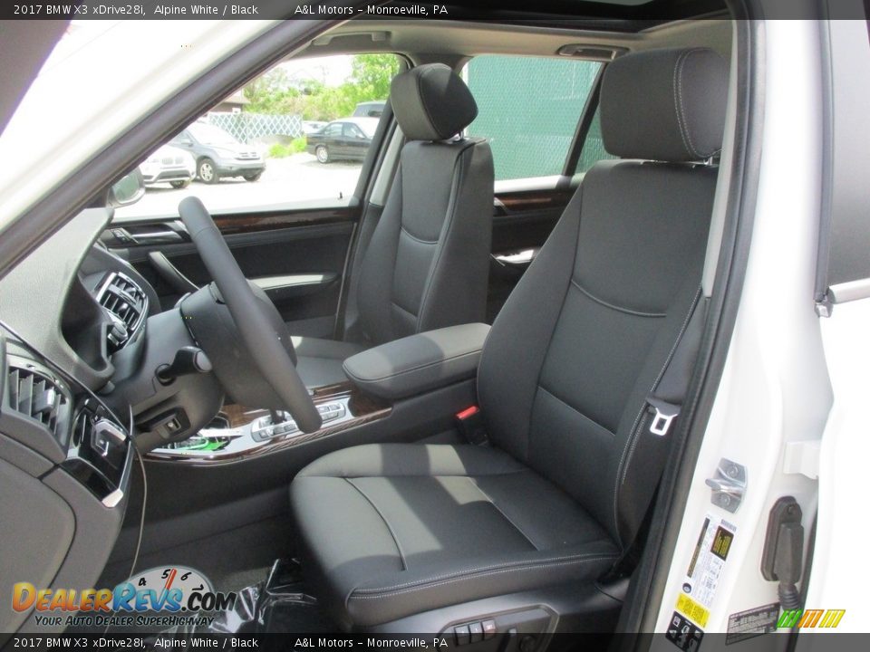 2017 BMW X3 xDrive28i Alpine White / Black Photo #12