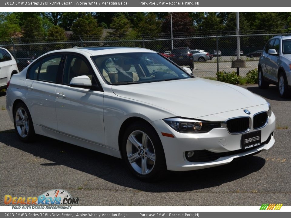 2013 BMW 3 Series 328i xDrive Sedan Alpine White / Venetian Beige Photo #1