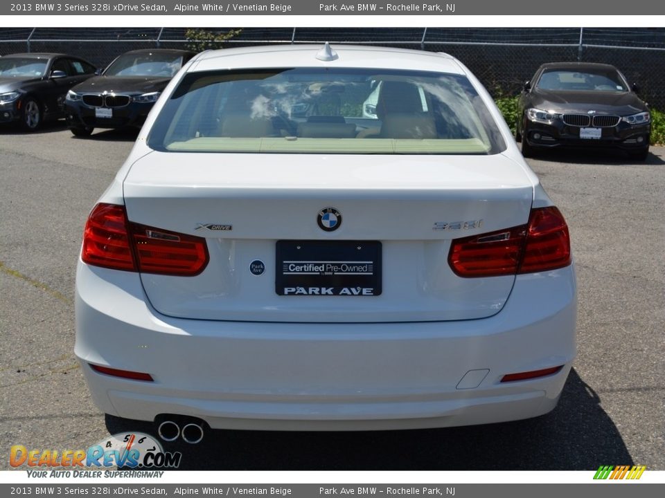 2013 BMW 3 Series 328i xDrive Sedan Alpine White / Venetian Beige Photo #4