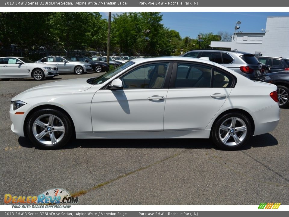 2013 BMW 3 Series 328i xDrive Sedan Alpine White / Venetian Beige Photo #6