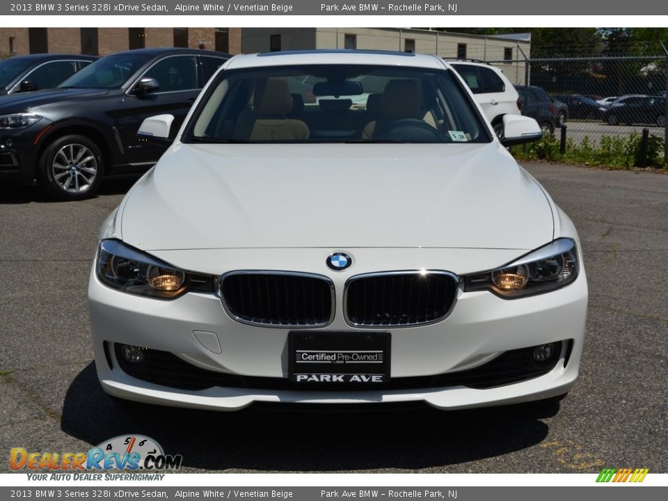 2013 BMW 3 Series 328i xDrive Sedan Alpine White / Venetian Beige Photo #8