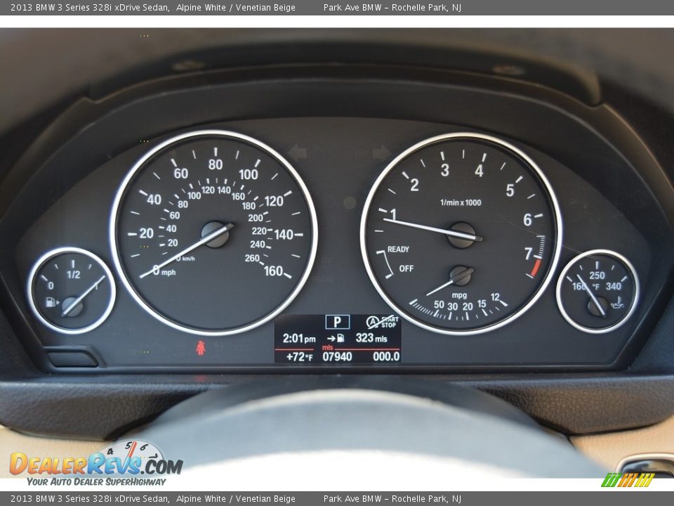 2013 BMW 3 Series 328i xDrive Sedan Alpine White / Venetian Beige Photo #22