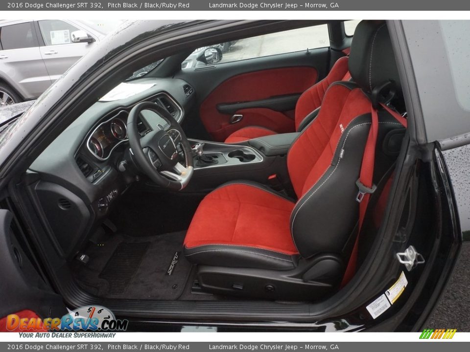 Black/Ruby Red Interior - 2016 Dodge Challenger SRT 392 Photo #7