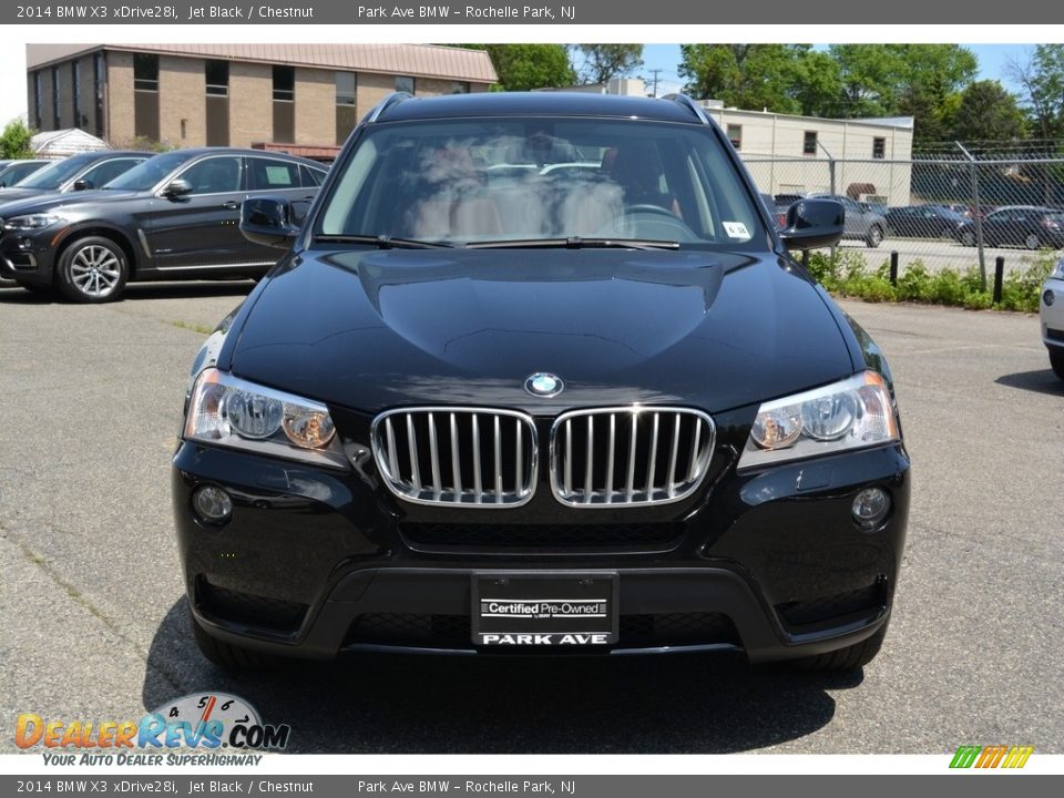 2014 BMW X3 xDrive28i Jet Black / Chestnut Photo #8