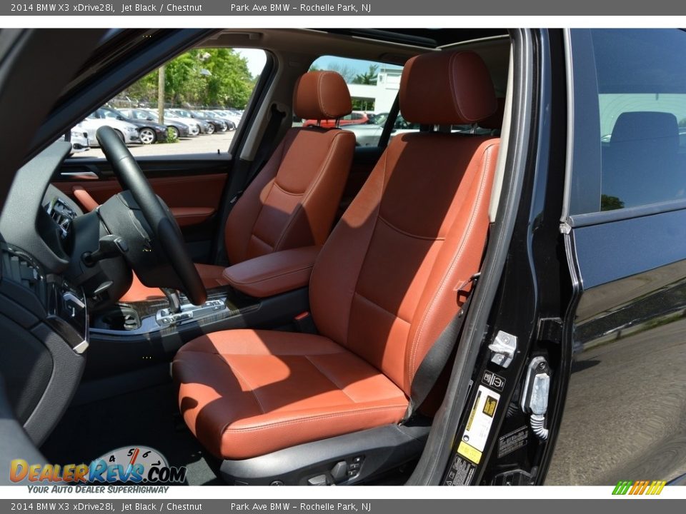 2014 BMW X3 xDrive28i Jet Black / Chestnut Photo #14