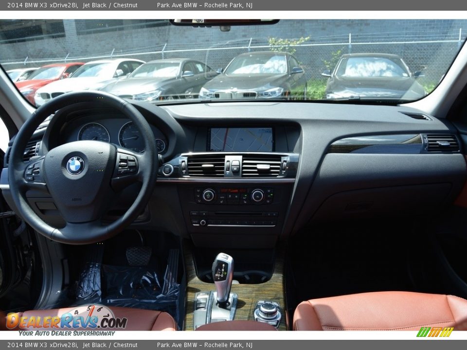 2014 BMW X3 xDrive28i Jet Black / Chestnut Photo #16
