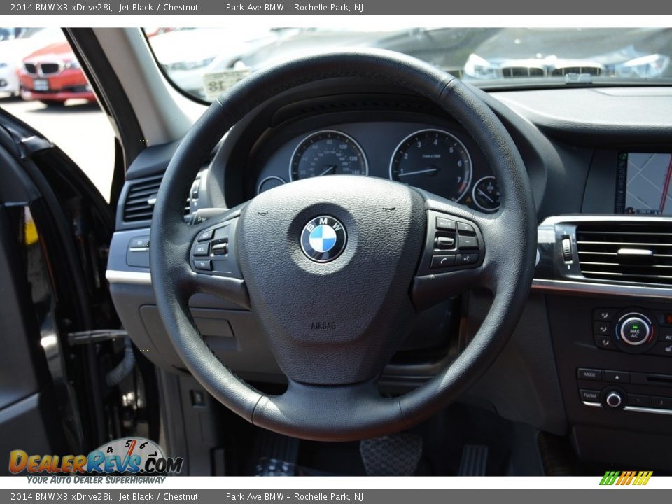 2014 BMW X3 xDrive28i Jet Black / Chestnut Photo #19