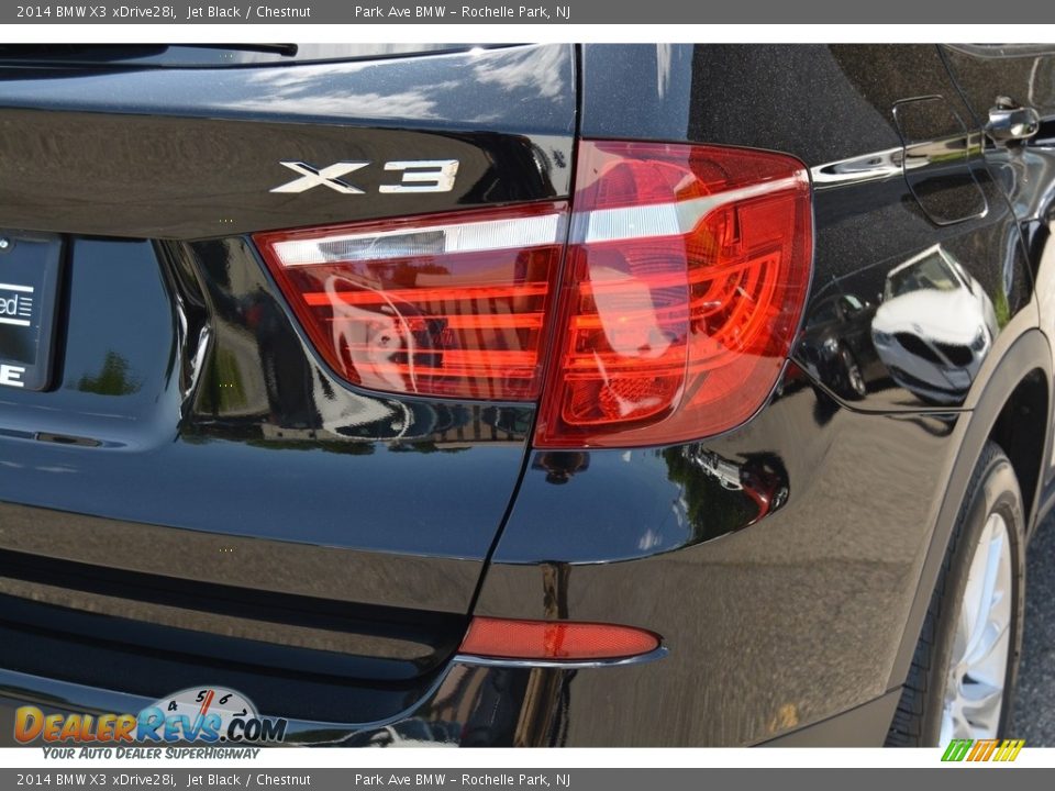2014 BMW X3 xDrive28i Jet Black / Chestnut Photo #24