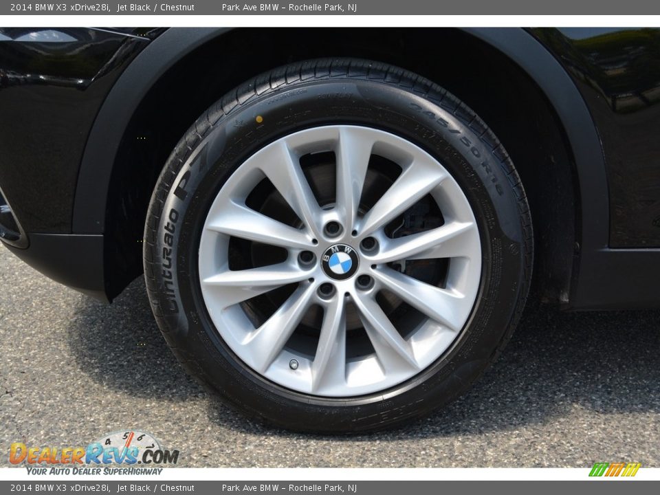 2014 BMW X3 xDrive28i Jet Black / Chestnut Photo #33
