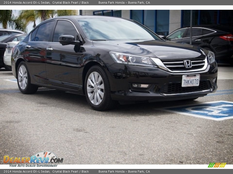 2014 Honda Accord EX-L Sedan Crystal Black Pearl / Black Photo #1