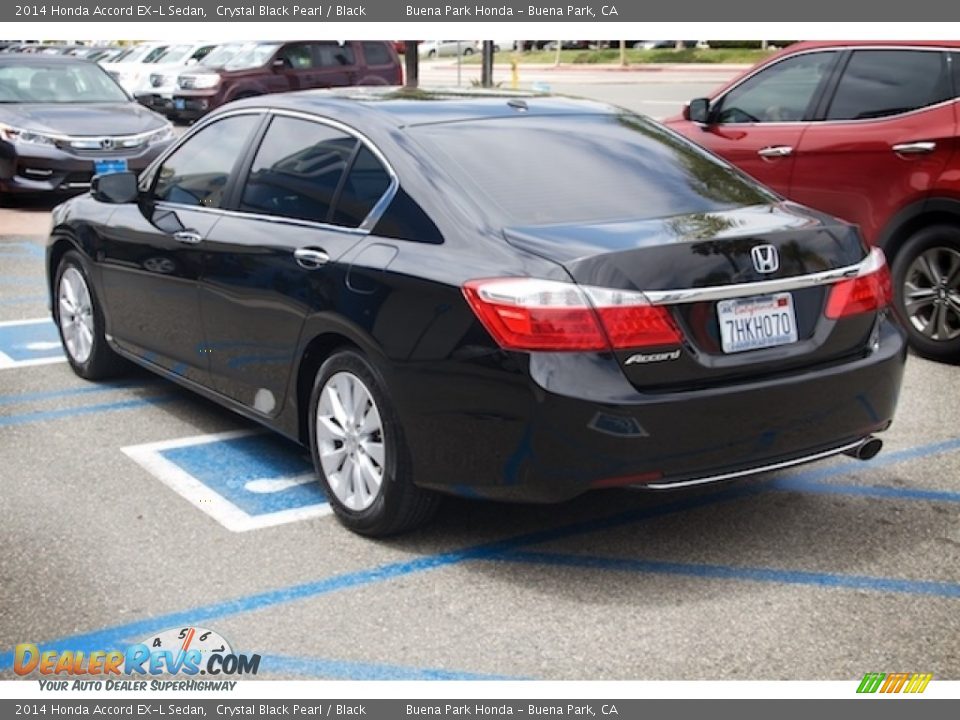 2014 Honda Accord EX-L Sedan Crystal Black Pearl / Black Photo #2
