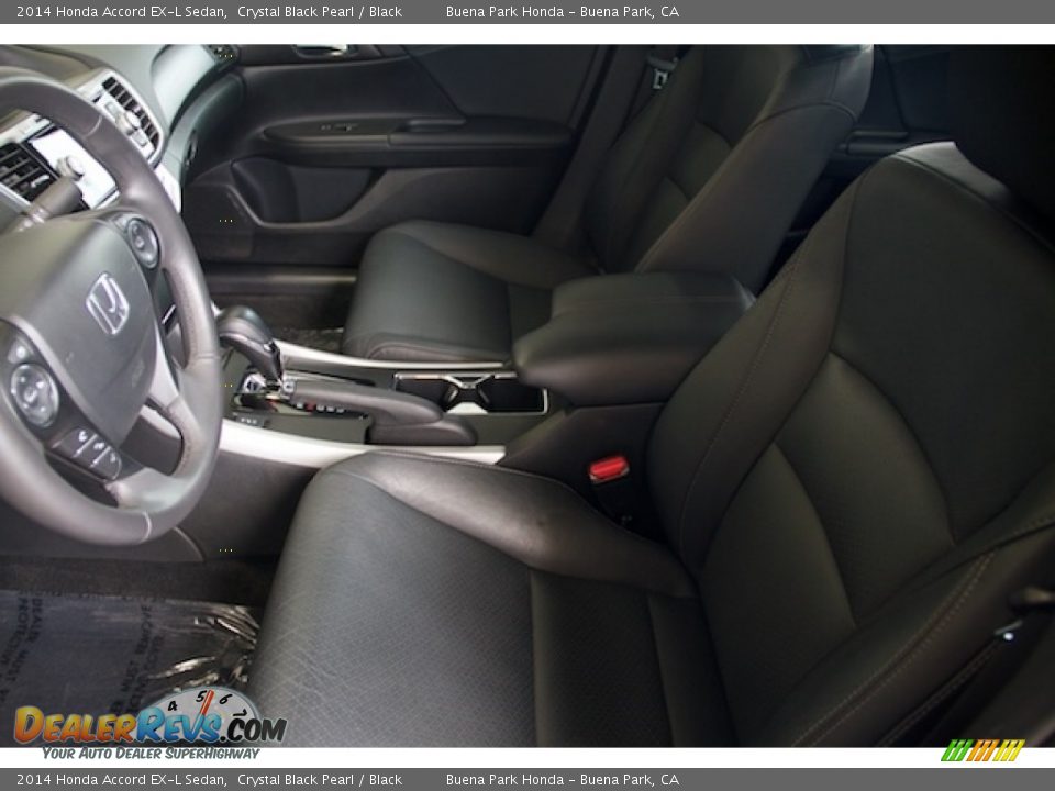 2014 Honda Accord EX-L Sedan Crystal Black Pearl / Black Photo #3