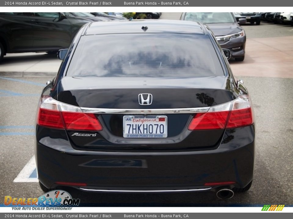 2014 Honda Accord EX-L Sedan Crystal Black Pearl / Black Photo #10