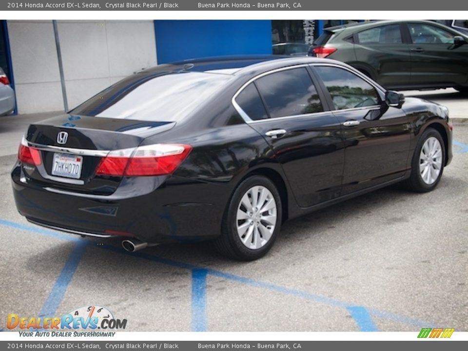 2014 Honda Accord EX-L Sedan Crystal Black Pearl / Black Photo #11