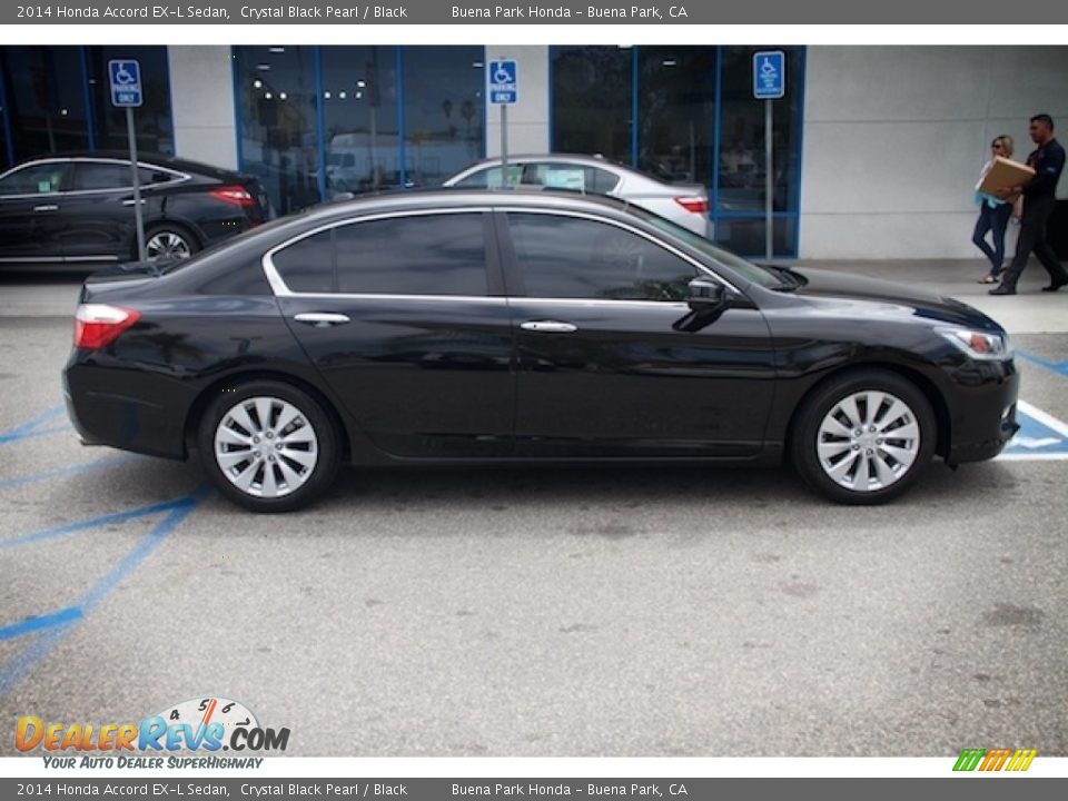 2014 Honda Accord EX-L Sedan Crystal Black Pearl / Black Photo #12