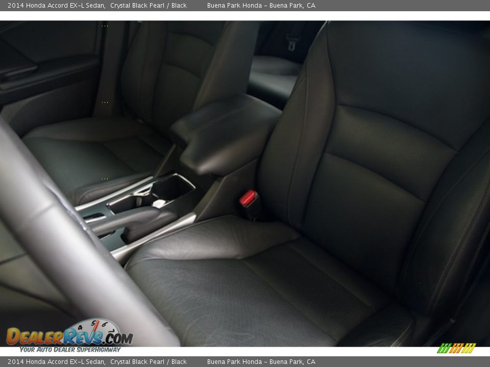 2014 Honda Accord EX-L Sedan Crystal Black Pearl / Black Photo #14