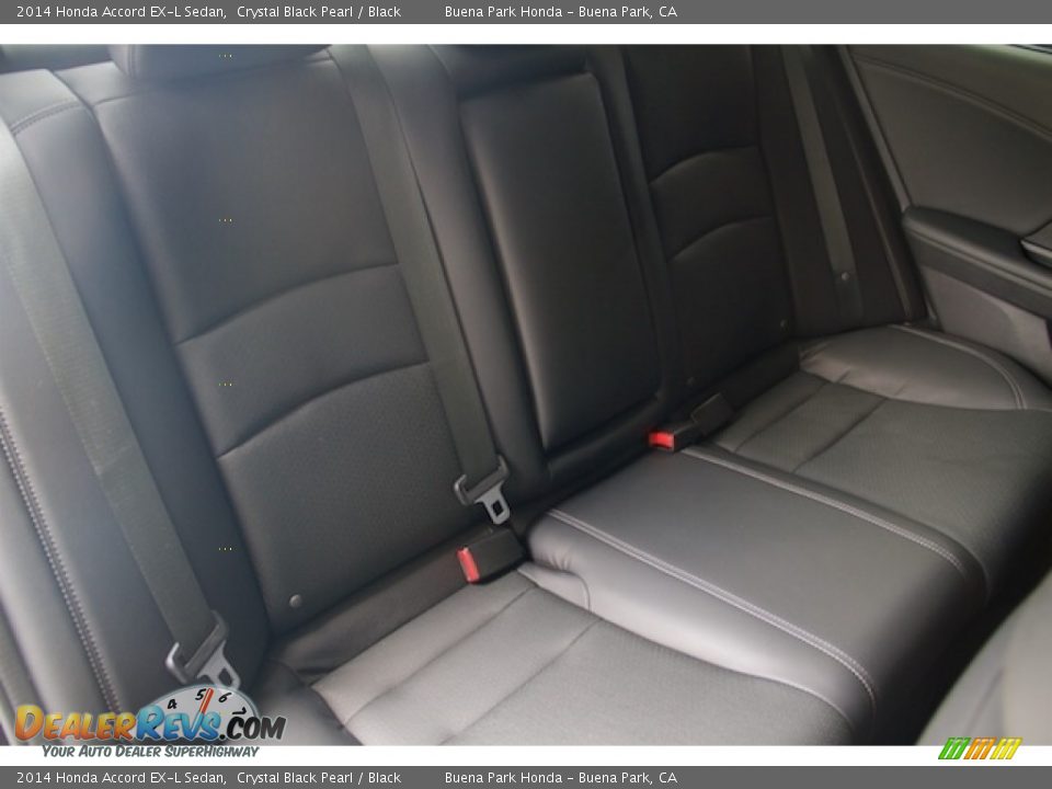2014 Honda Accord EX-L Sedan Crystal Black Pearl / Black Photo #18