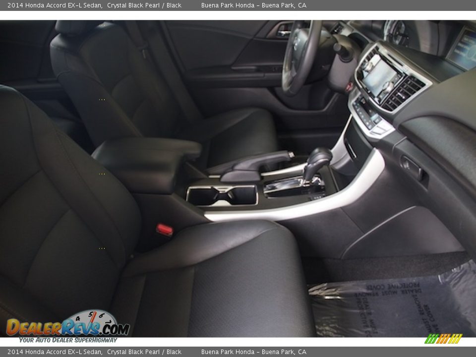 2014 Honda Accord EX-L Sedan Crystal Black Pearl / Black Photo #19
