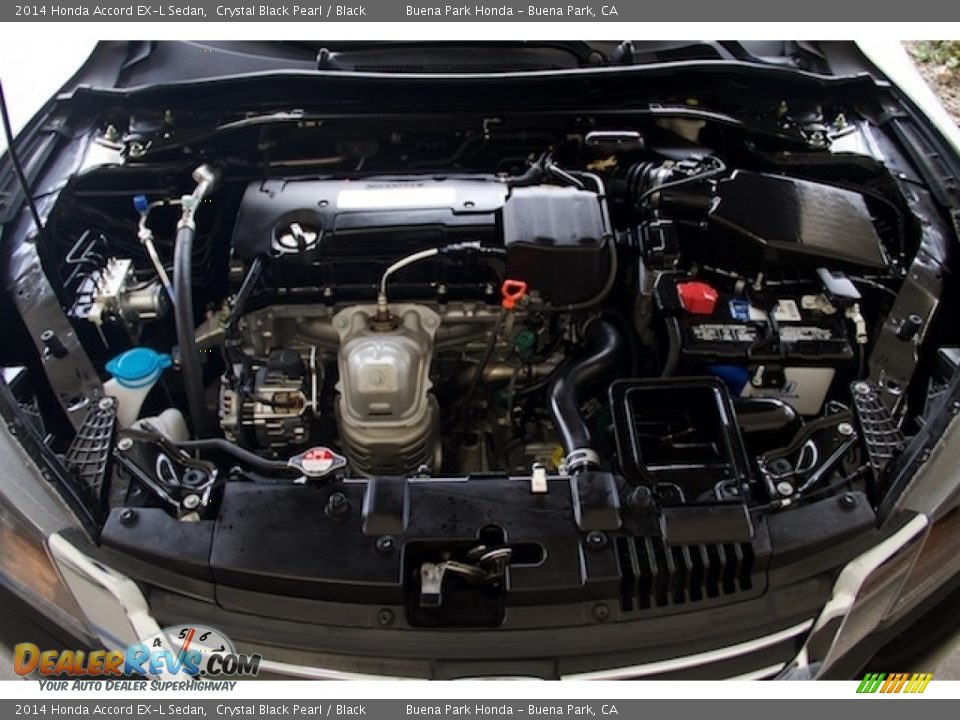 2014 Honda Accord EX-L Sedan Crystal Black Pearl / Black Photo #30
