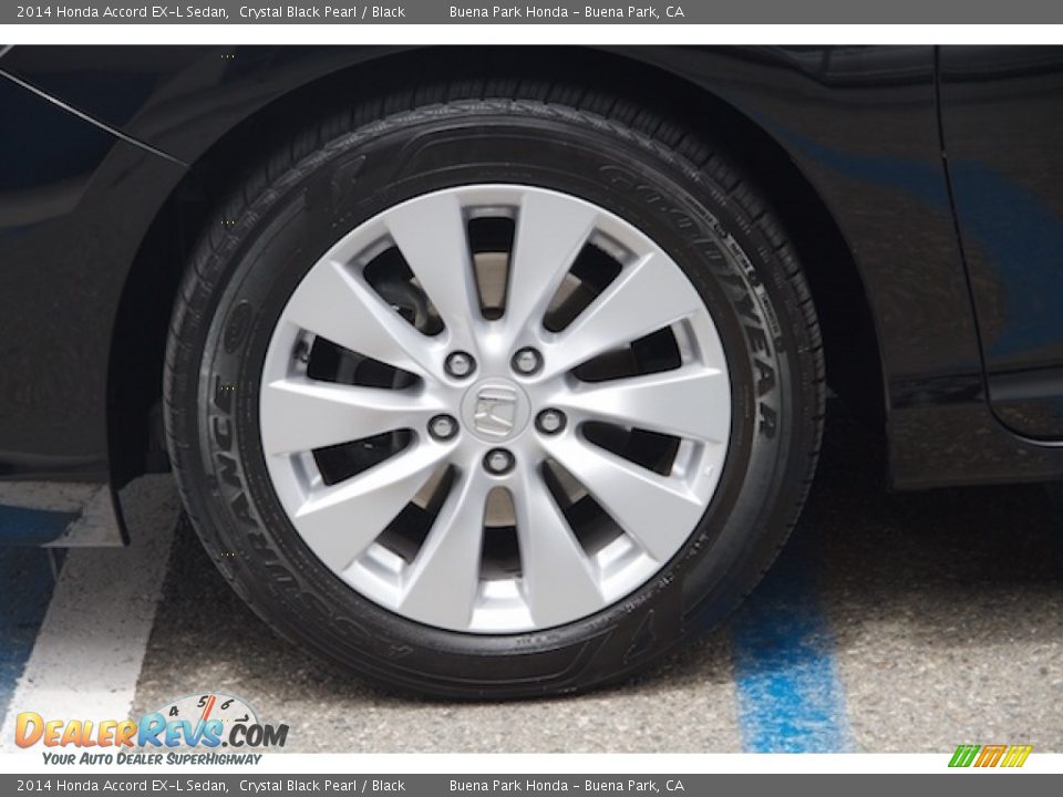 2014 Honda Accord EX-L Sedan Crystal Black Pearl / Black Photo #31