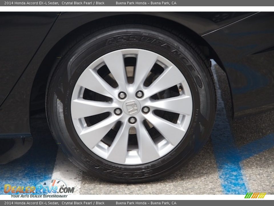 2014 Honda Accord EX-L Sedan Crystal Black Pearl / Black Photo #32