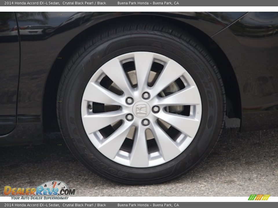 2014 Honda Accord EX-L Sedan Crystal Black Pearl / Black Photo #33