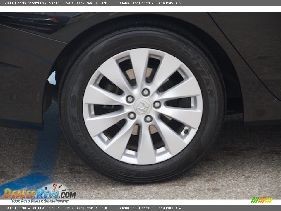 2014 Honda Accord EX-L Sedan Crystal Black Pearl / Black Photo #34