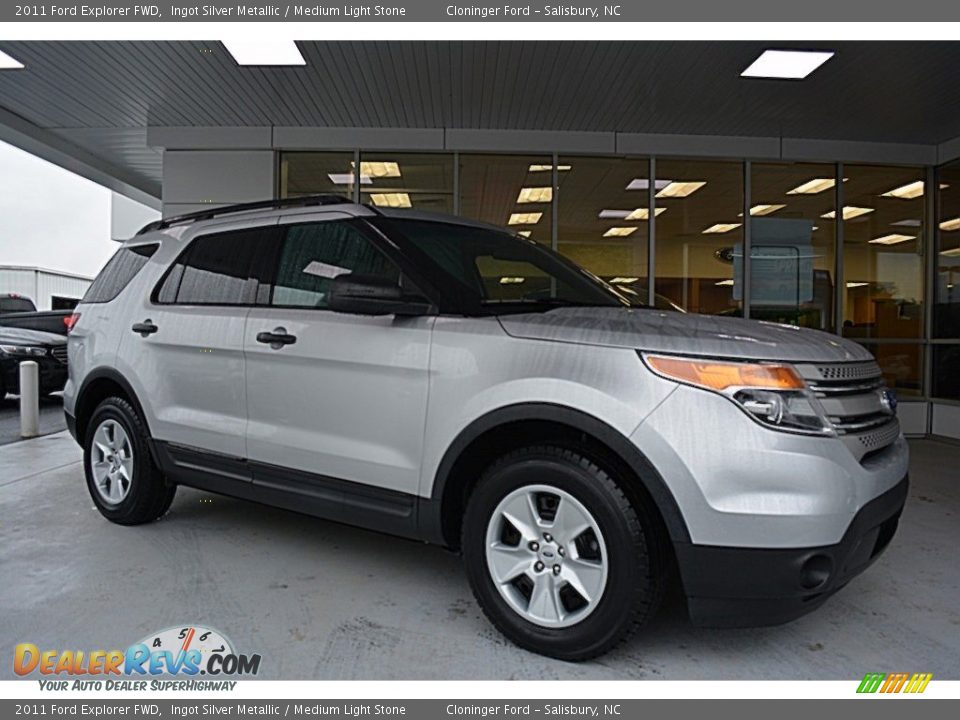 2011 Ford Explorer FWD Ingot Silver Metallic / Medium Light Stone Photo #1