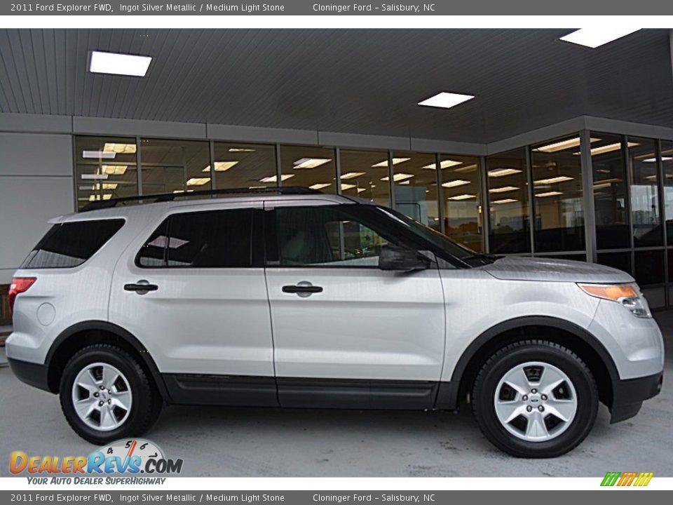 2011 Ford Explorer FWD Ingot Silver Metallic / Medium Light Stone Photo #2