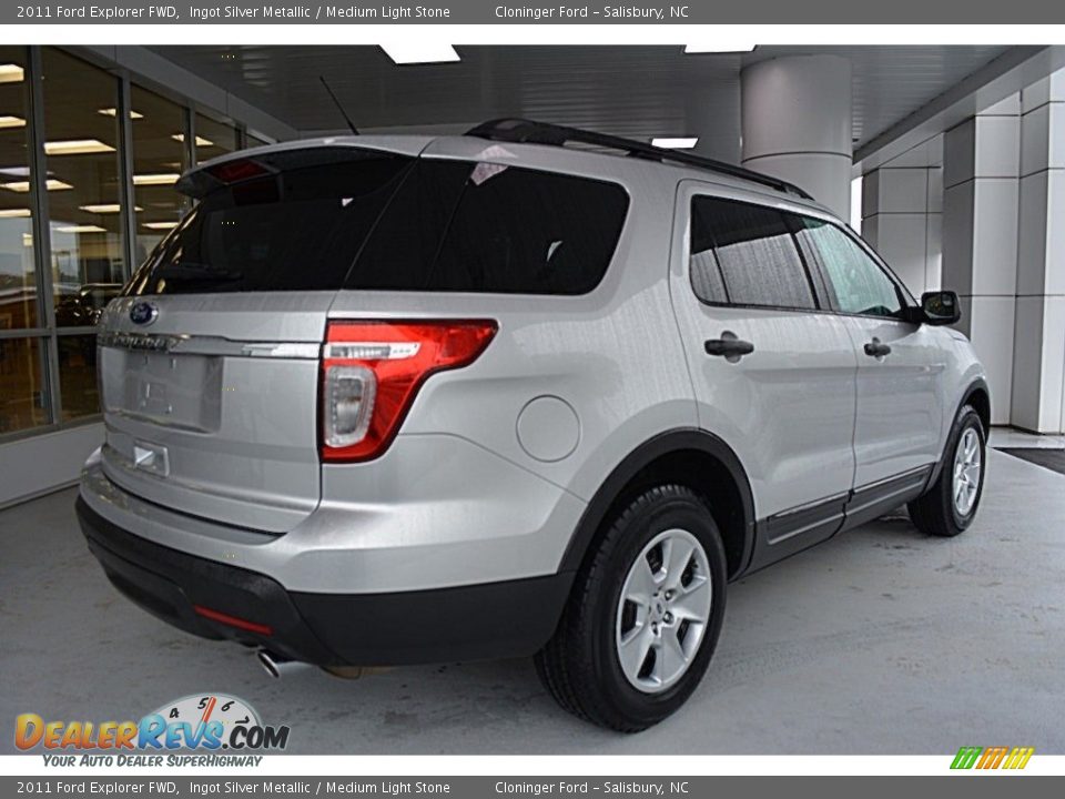 2011 Ford Explorer FWD Ingot Silver Metallic / Medium Light Stone Photo #3