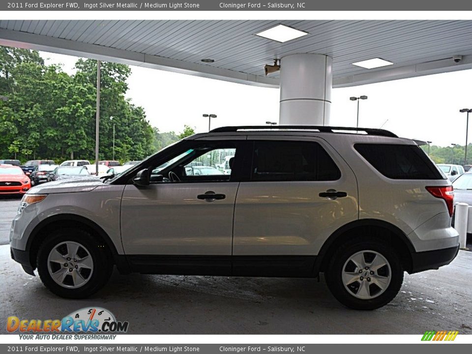2011 Ford Explorer FWD Ingot Silver Metallic / Medium Light Stone Photo #6
