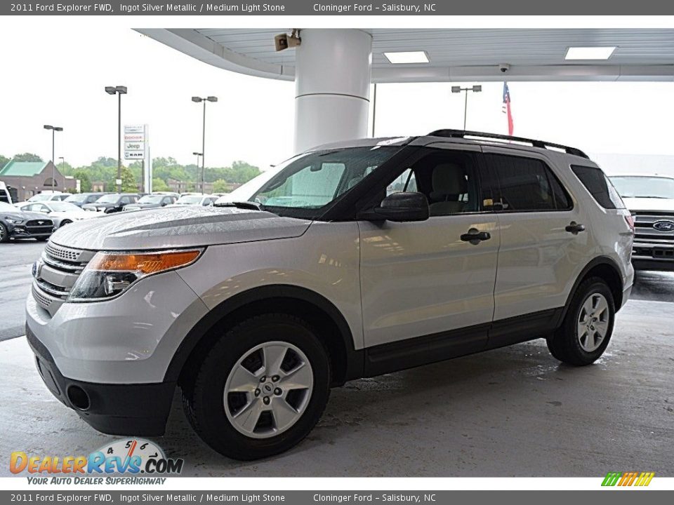 2011 Ford Explorer FWD Ingot Silver Metallic / Medium Light Stone Photo #7