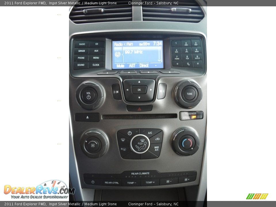 2011 Ford Explorer FWD Ingot Silver Metallic / Medium Light Stone Photo #16