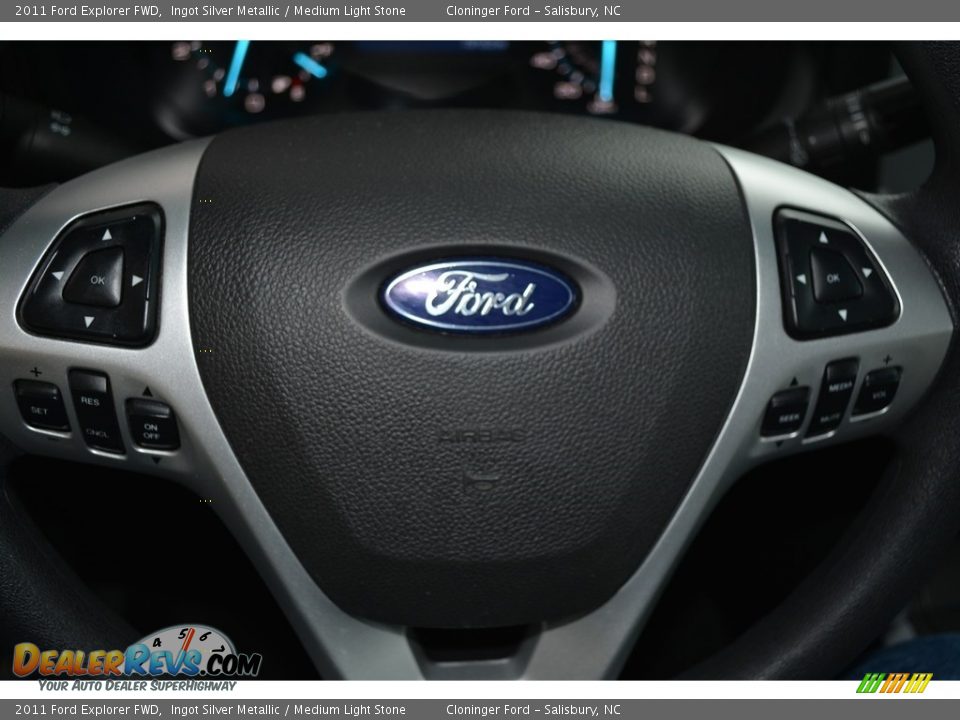 2011 Ford Explorer FWD Ingot Silver Metallic / Medium Light Stone Photo #19
