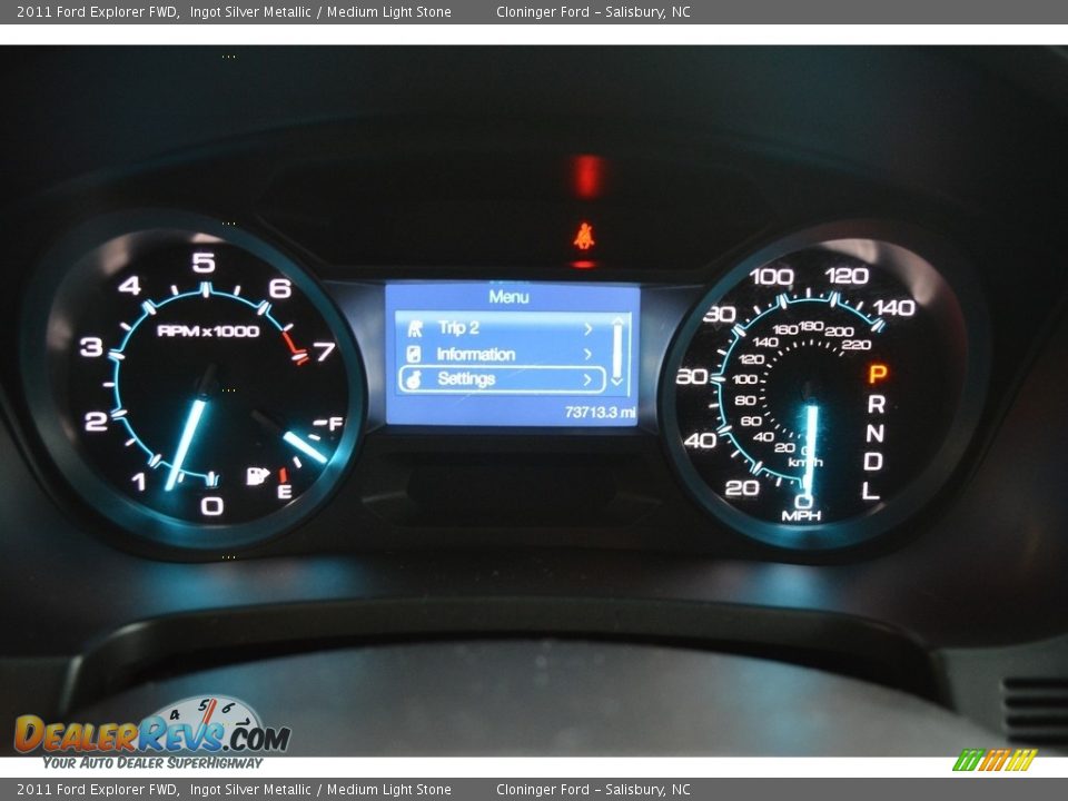 2011 Ford Explorer FWD Ingot Silver Metallic / Medium Light Stone Photo #20