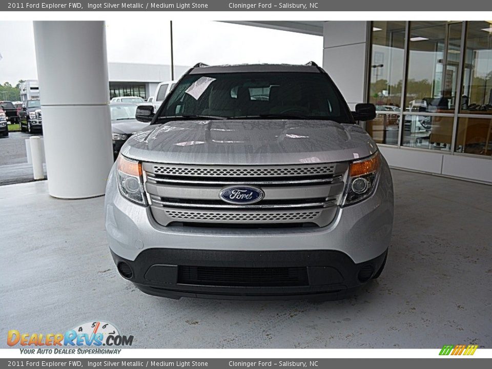 2011 Ford Explorer FWD Ingot Silver Metallic / Medium Light Stone Photo #23