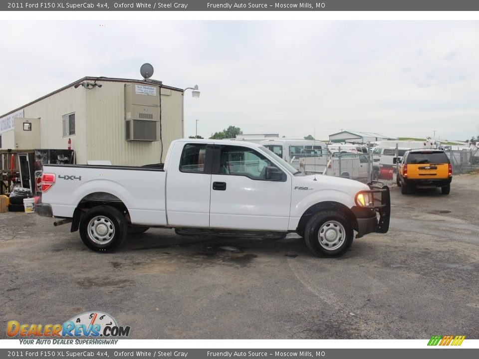 2011 Ford F150 XL SuperCab 4x4 Oxford White / Steel Gray Photo #3