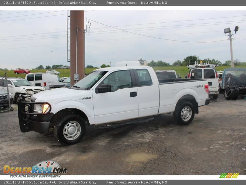 2011 Ford F150 XL SuperCab 4x4 Oxford White / Steel Gray Photo #20