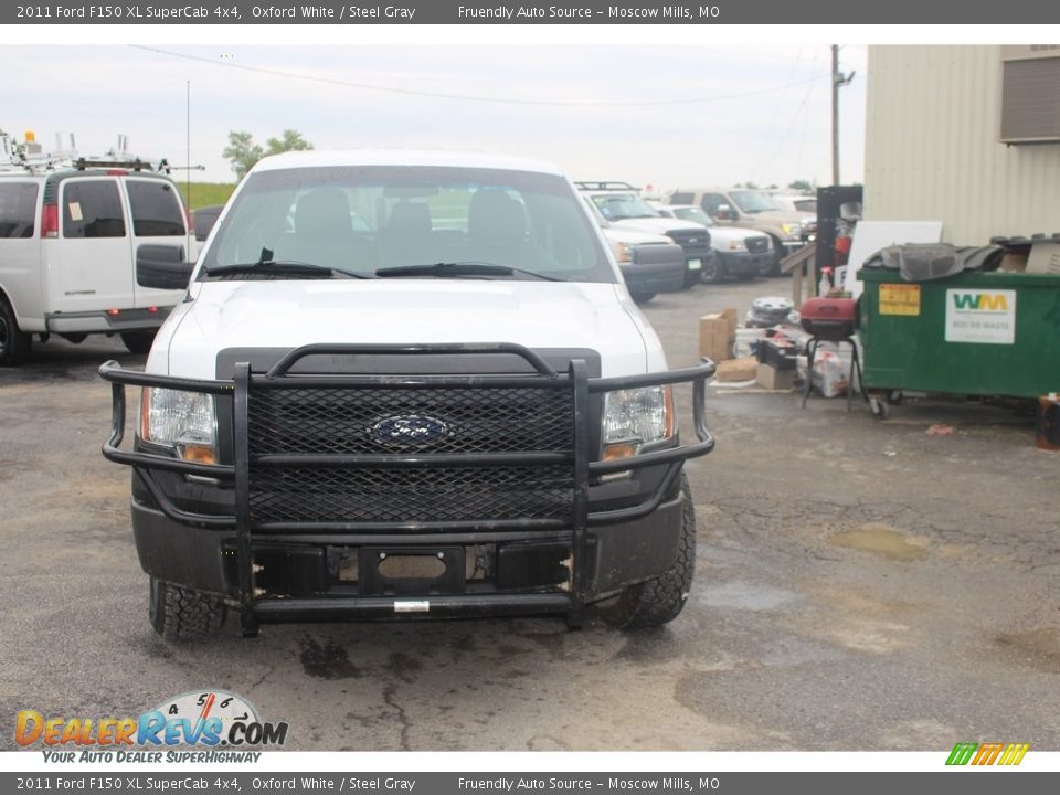 2011 Ford F150 XL SuperCab 4x4 Oxford White / Steel Gray Photo #29