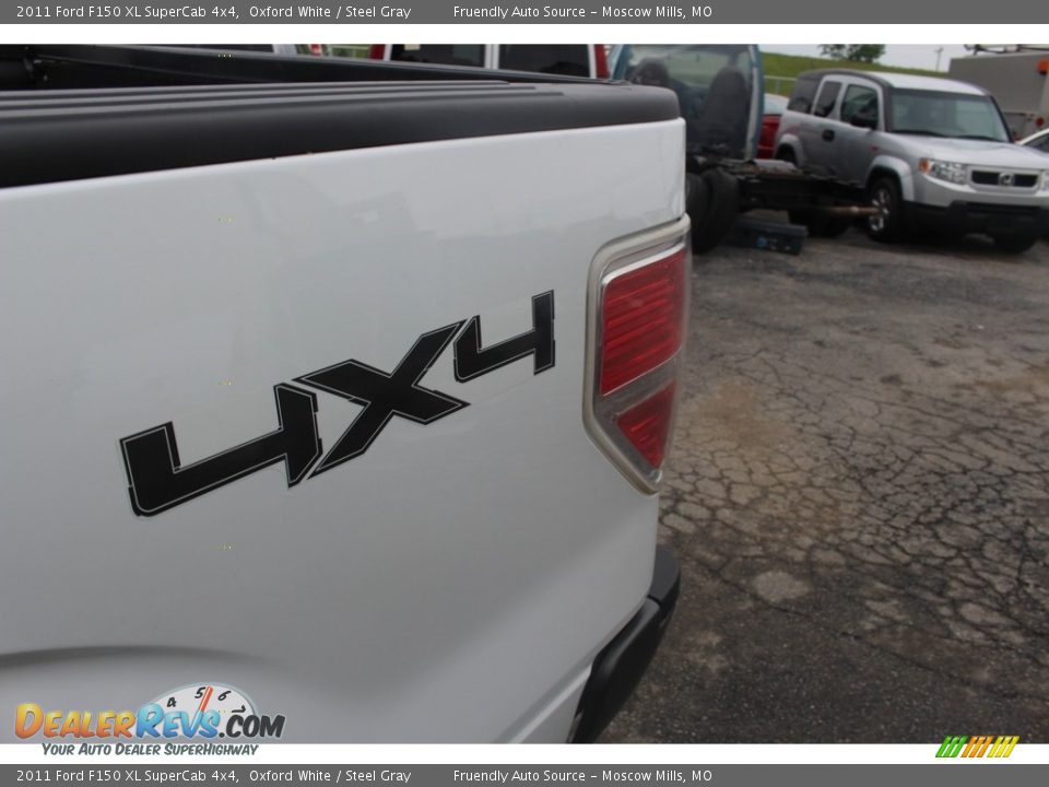 2011 Ford F150 XL SuperCab 4x4 Oxford White / Steel Gray Photo #33