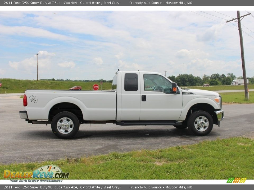 2011 Ford F250 Super Duty XLT SuperCab 4x4 Oxford White / Steel Gray Photo #1