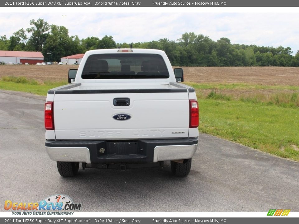 2011 Ford F250 Super Duty XLT SuperCab 4x4 Oxford White / Steel Gray Photo #3