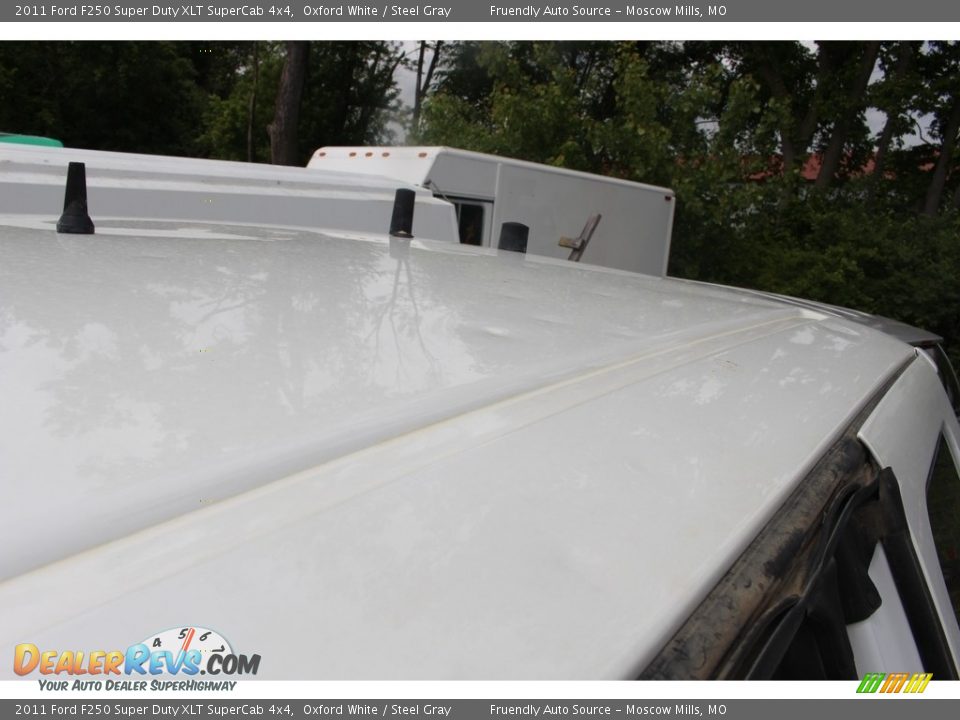 2011 Ford F250 Super Duty XLT SuperCab 4x4 Oxford White / Steel Gray Photo #10