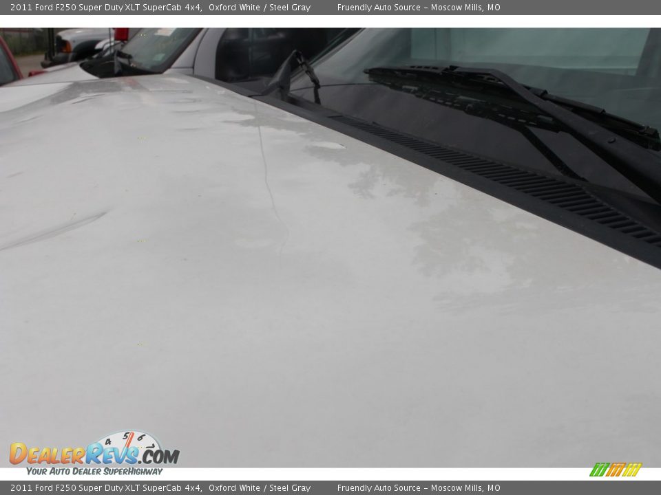 2011 Ford F250 Super Duty XLT SuperCab 4x4 Oxford White / Steel Gray Photo #11