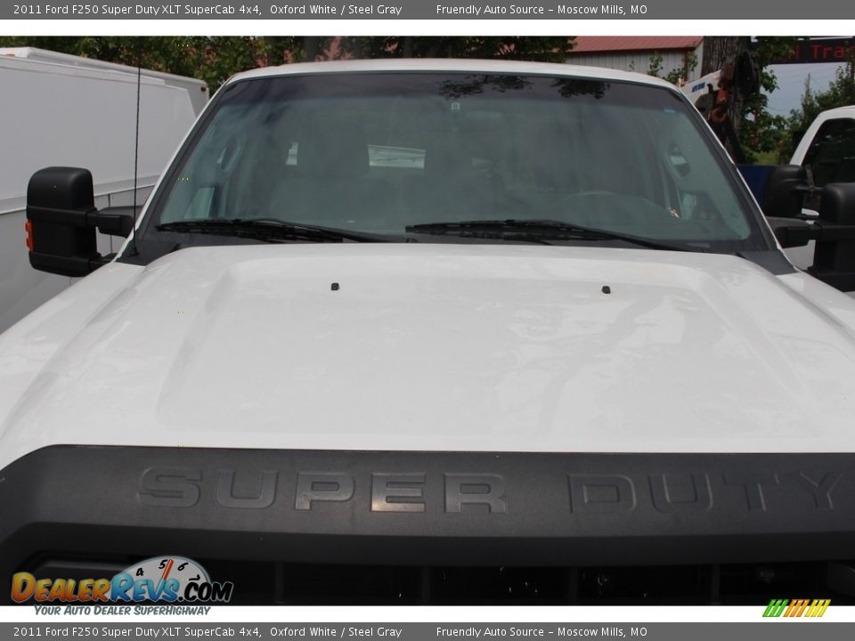 2011 Ford F250 Super Duty XLT SuperCab 4x4 Oxford White / Steel Gray Photo #13