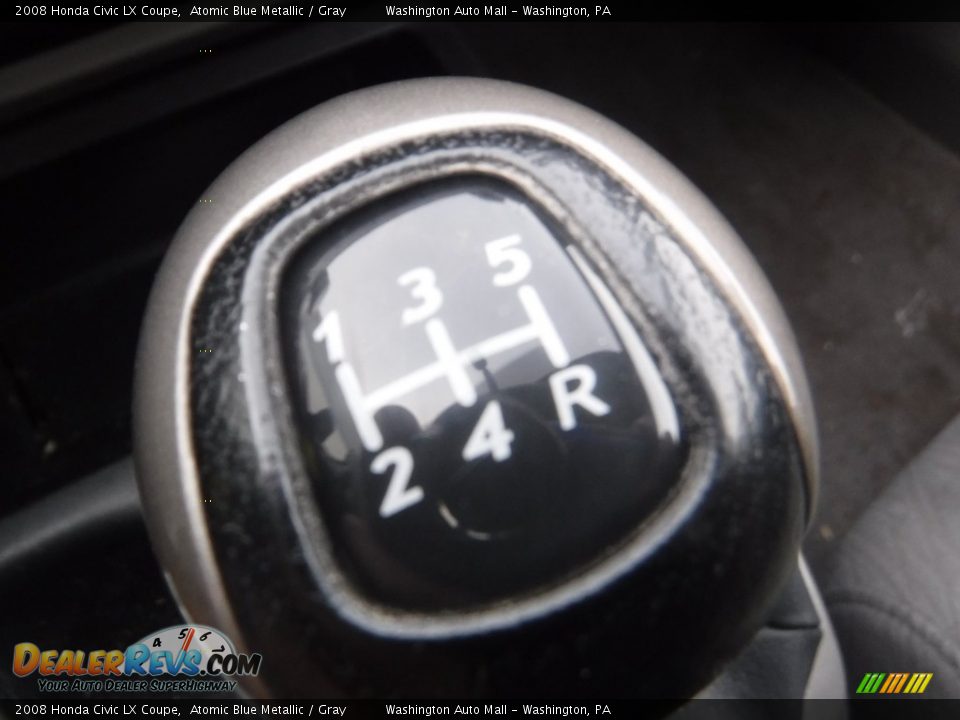 2008 Honda Civic LX Coupe Atomic Blue Metallic / Gray Photo #13