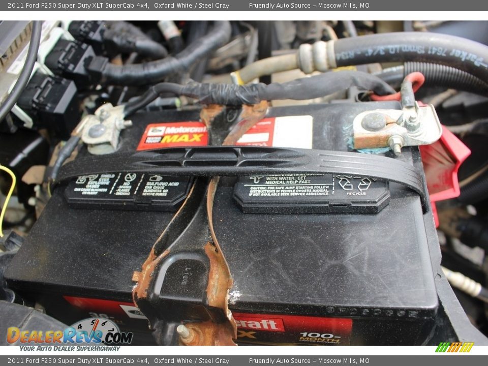 2011 Ford F250 Super Duty XLT SuperCab 4x4 Oxford White / Steel Gray Photo #22