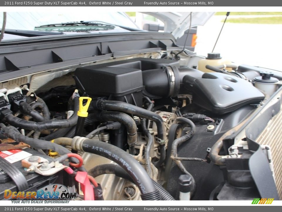 2011 Ford F250 Super Duty XLT SuperCab 4x4 Oxford White / Steel Gray Photo #23