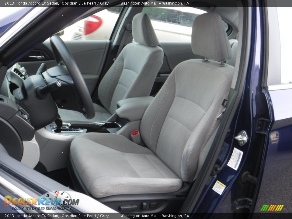 2013 Honda Accord EX Sedan Obsidian Blue Pearl / Gray Photo #11